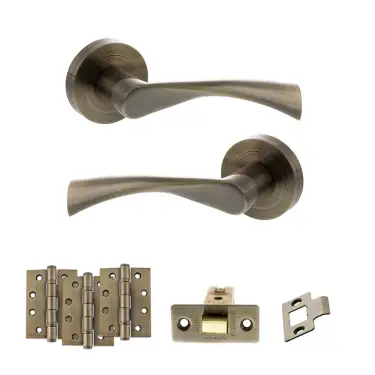 Click Here To Enlarge This Photo Of Atlantic - S34RAB STATUS Colorado Door Handle Pack - Antique Brass