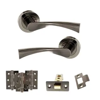 Atlantic - S34RBN STATUS Colorado Door Handle Pack - Black Nickel