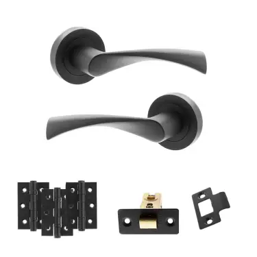 Click Here To Enlarge This Photo Of Atlantic - S34RMB STATUS Colorado Door Handle Pack - Matt Black