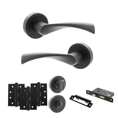 Click Here To Enlarge This Photo Of Atlantic - S34RMB STATUS Colorado Door Handle Pack - Matt Black