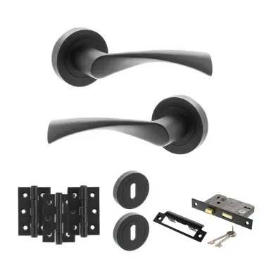 Click Here To Enlarge This Photo Of Atlantic - S34RMB STATUS Colorado Door Handle Pack - Matt Black