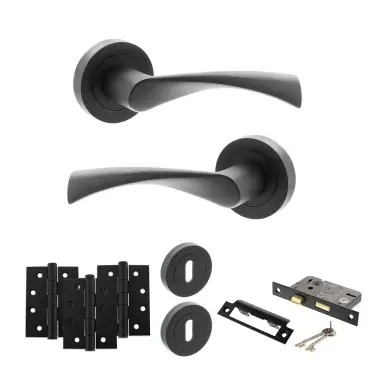 Click Here To Enlarge This Photo Of Atlantic - S34RMB STATUS Colorado Door Handle Pack - Matt Black