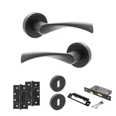Click Here To Enlarge This Photo Of Atlantic - S34RMB STATUS Colorado Door Handle Pack - Matt Black