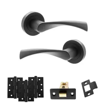 Click Here To Enlarge This Photo Of Atlantic - S34RMB STATUS Colorado Door Handle Pack - Matt Black
