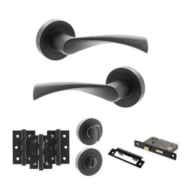 Click Here To Enlarge This Photo Of Atlantic - S34RMB STATUS Colorado Door Handle Pack - Matt Black