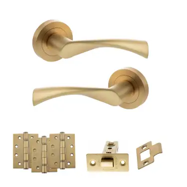 Click Here To Enlarge This Photo Of Atlantic - S34RSB STATUS Colorado Door Handle Pack - Satin Brass