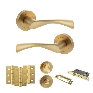 Click Here To Enlarge This Photo Of Atlantic - S34RSB STATUS Colorado Door Handle Pack - Satin Brass