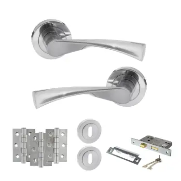 Click Here To Enlarge This Photo Of Atlantic - S34RSC STATUS Colorado Door Handle Pack - Satin Chrome