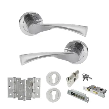 Click Here To Enlarge This Photo Of Atlantic - S34RSC STATUS Colorado Door Handle Pack - Satin Chrome