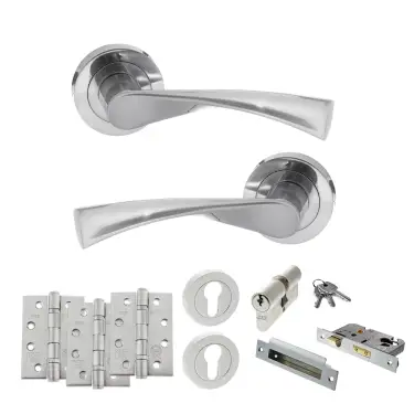 Click Here To Enlarge This Photo Of Atlantic - S34RSC STATUS Colorado Door Handle Pack - Satin Chrome