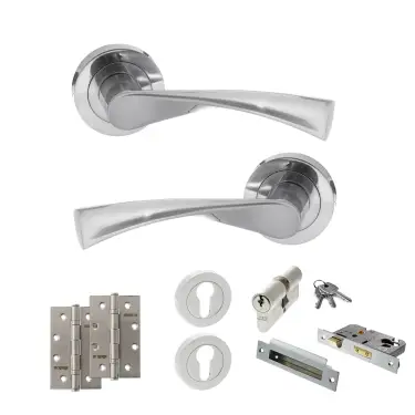 Click Here To Enlarge This Photo Of Atlantic - S34RSC STATUS Colorado Door Handle Pack - Satin Chrome