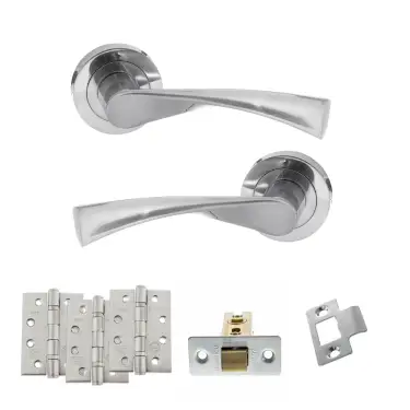 Click Here To Enlarge This Photo Of Atlantic - S34RSC STATUS Colorado Door Handle Pack - Satin Chrome