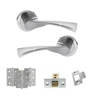 Atlantic - S34RSC STATUS Colorado Door Handle Pack - Satin Chrome