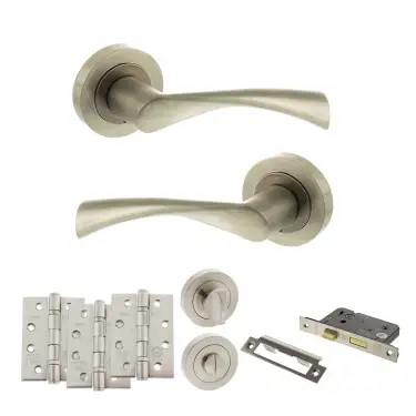 Click Here To Enlarge This Photo Of Atlantic - S34RSN STATUS Colorado Door Handle Pack - Satin Nickel