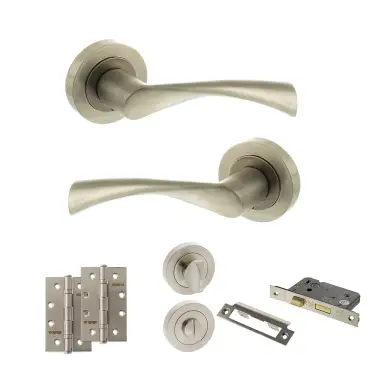 Click Here To Enlarge This Photo Of Atlantic - S34RSN STATUS Colorado Door Handle Pack - Satin Nickel
