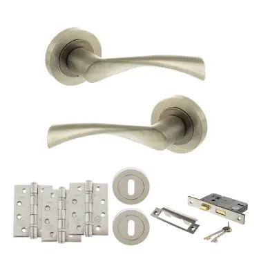 Click Here To Enlarge This Photo Of Atlantic - S34RSN STATUS Colorado Door Handle Pack - Satin Nickel