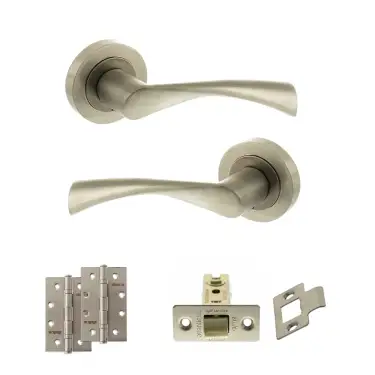 Click Here To Enlarge This Photo Of Atlantic - S34RSN STATUS Colorado Door Handle Pack - Satin Nickel
