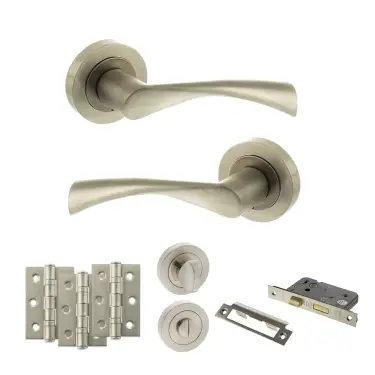 Click Here To Enlarge This Photo Of Atlantic - S34RSN STATUS Colorado Door Handle Pack - Satin Nickel