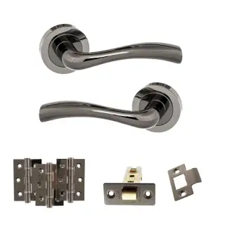 Atlantic - S35RBN STATUS Texas Door Handle Pack - Black Nickel