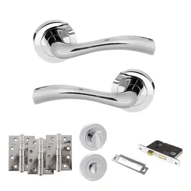 Click Here To Enlarge This Photo Of Atlantic - S35RPC STATUS Texas Door Handle Pack - Polished Chrome