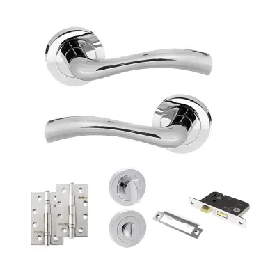 Click Here To Enlarge This Photo Of Atlantic - S35RPC STATUS Texas Door Handle Pack - Polished Chrome