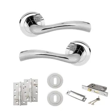 Click Here To Enlarge This Photo Of Atlantic - S35RPC STATUS Texas Door Handle Pack - Polished Chrome
