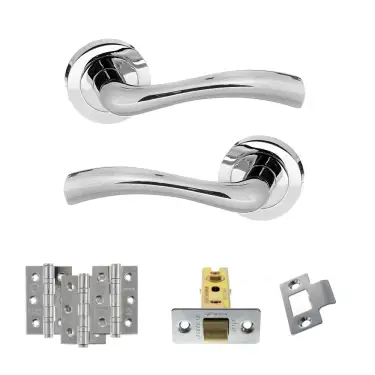 Click Here To Enlarge This Photo Of Atlantic - S35RPC STATUS Texas Door Handle Pack - Polished Chrome