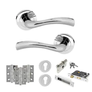 Click Here To Enlarge This Photo Of Atlantic - S35RPC STATUS Texas Door Handle Pack - Polished Chrome