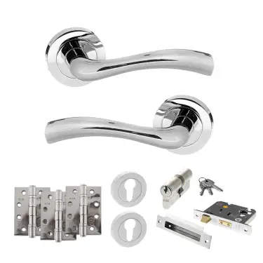 Click Here To Enlarge This Photo Of Atlantic - S35RPC STATUS Texas Door Handle Pack - Polished Chrome