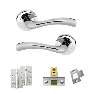 Click Here To Enlarge This Photo Of Atlantic - S35RPC STATUS Texas Door Handle Pack - Polished Chrome