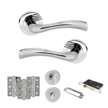 Click Here To Enlarge This Photo Of Atlantic - S35RPC STATUS Texas Door Handle Pack - Polished Chrome