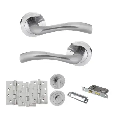 Click Here To Enlarge This Photo Of Atlantic - S35RSC STATUS Texas Door Handle Pack - Satin Chrome