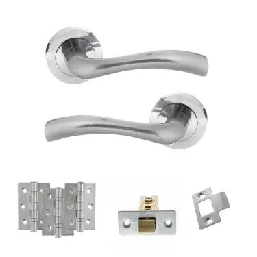 Click Here To Enlarge This Photo Of Atlantic - S35RSC STATUS Texas Door Handle Pack - Satin Chrome