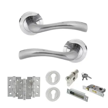 Click Here To Enlarge This Photo Of Atlantic - S35RSC STATUS Texas Door Handle Pack - Satin Chrome