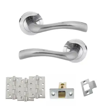 Click Here To Enlarge This Photo Of Atlantic - S35RSC STATUS Texas Door Handle Pack - Satin Chrome
