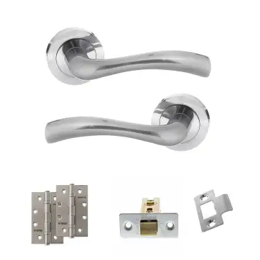 Click Here To Enlarge This Photo Of Atlantic - S35RSC STATUS Texas Door Handle Pack - Satin Chrome