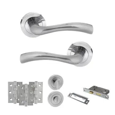 Click Here To Enlarge This Photo Of Atlantic - S35RSC STATUS Texas Door Handle Pack - Satin Chrome