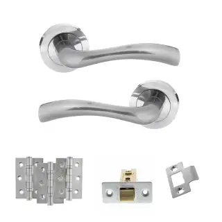 Atlantic - S35RSC STATUS Texas Door Handle Pack - Satin Chrome