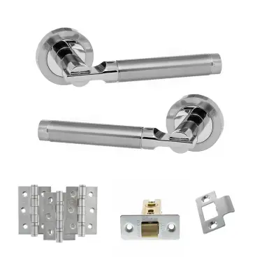 Click Here To Enlarge This Photo Of Atlantic - S36RSCPC STATUS Dakota Door Handle Pack - Satin Chrome/Polished Chrome