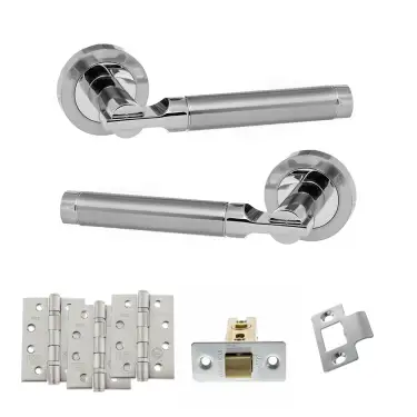 Click Here To Enlarge This Photo Of Atlantic - S36RSCPC STATUS Dakota Door Handle Pack - Satin Chrome/Polished Chrome
