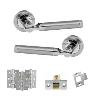 Atlantic - S36RSCPC STATUS Dakota Door Handle Pack - Satin Chrome/Polished Chrome