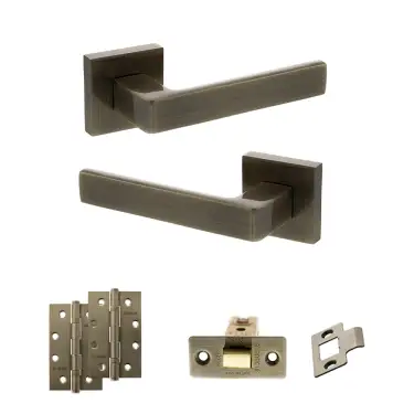 Click Here To Enlarge This Photo Of Atlantic - S40SAB STATUS Montana Door Handle Pack - Antique Brass