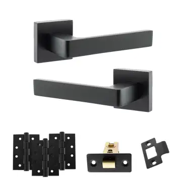 Click Here To Enlarge This Photo Of Atlantic - S40SMB STATUS Montana Door Handle Pack - Matt Black