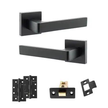 Click Here To Enlarge This Photo Of Atlantic - S40SMB STATUS Montana Door Handle Pack - Matt Black