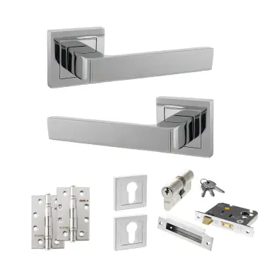 Click Here To Enlarge This Photo Of Atlantic - S40SPC STATUS Montana Door Handle Pack - Polished Chrome