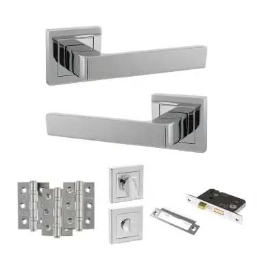 Click Here To Enlarge This Photo Of Atlantic - S40SPC STATUS Montana Door Handle Pack - Polished Chrome