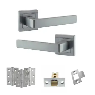 Click Here To Enlarge This Photo Of Atlantic - S40SSC STATUS Montana Door Handle Pack - Satin Chrome