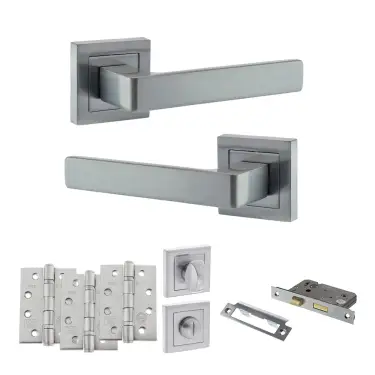 Click Here To Enlarge This Photo Of Atlantic - S40SSC STATUS Montana Door Handle Pack - Satin Chrome