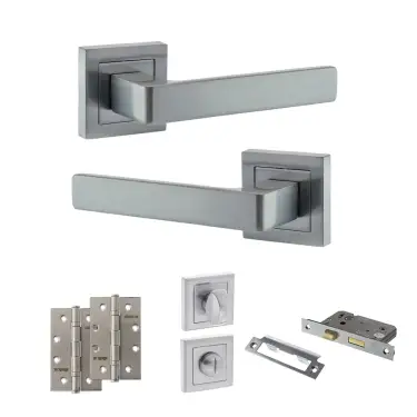 Click Here To Enlarge This Photo Of Atlantic - S40SSC STATUS Montana Door Handle Pack - Satin Chrome