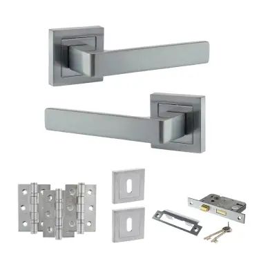 Click Here To Enlarge This Photo Of Atlantic - S40SSC STATUS Montana Door Handle Pack - Satin Chrome